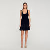 Vestido corto con strass