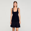 Vestido corto con strass