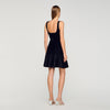 Vestido corto con strass