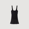Vestido corto con strass