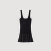 Vestido corto con strass