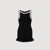 Vestido corto con pedrería