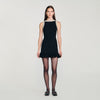 Vestido corto con pedrería