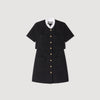 Vestido corto con cuello amovible