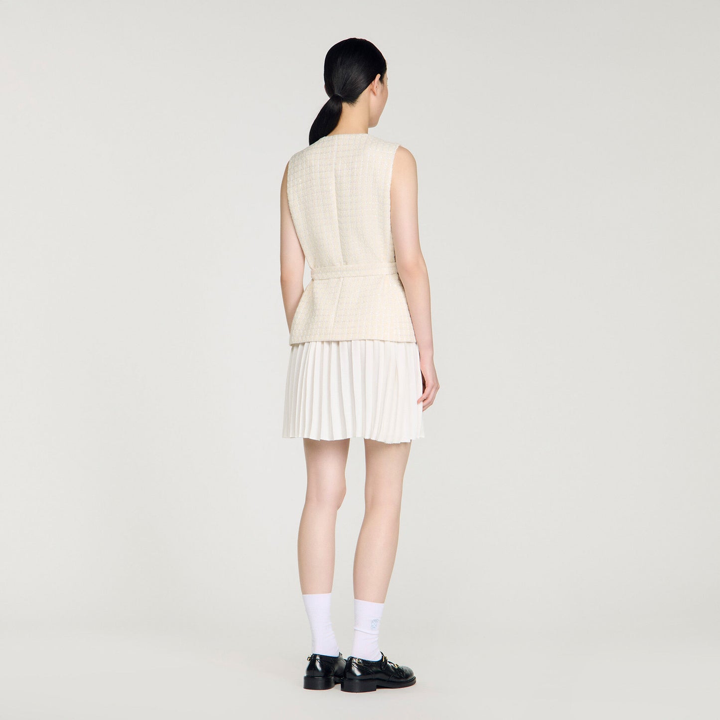 Vestido corto combinado