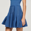 Vestido corto de punto con pedrería