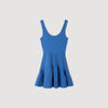 Vestido corto de punto con pedrería