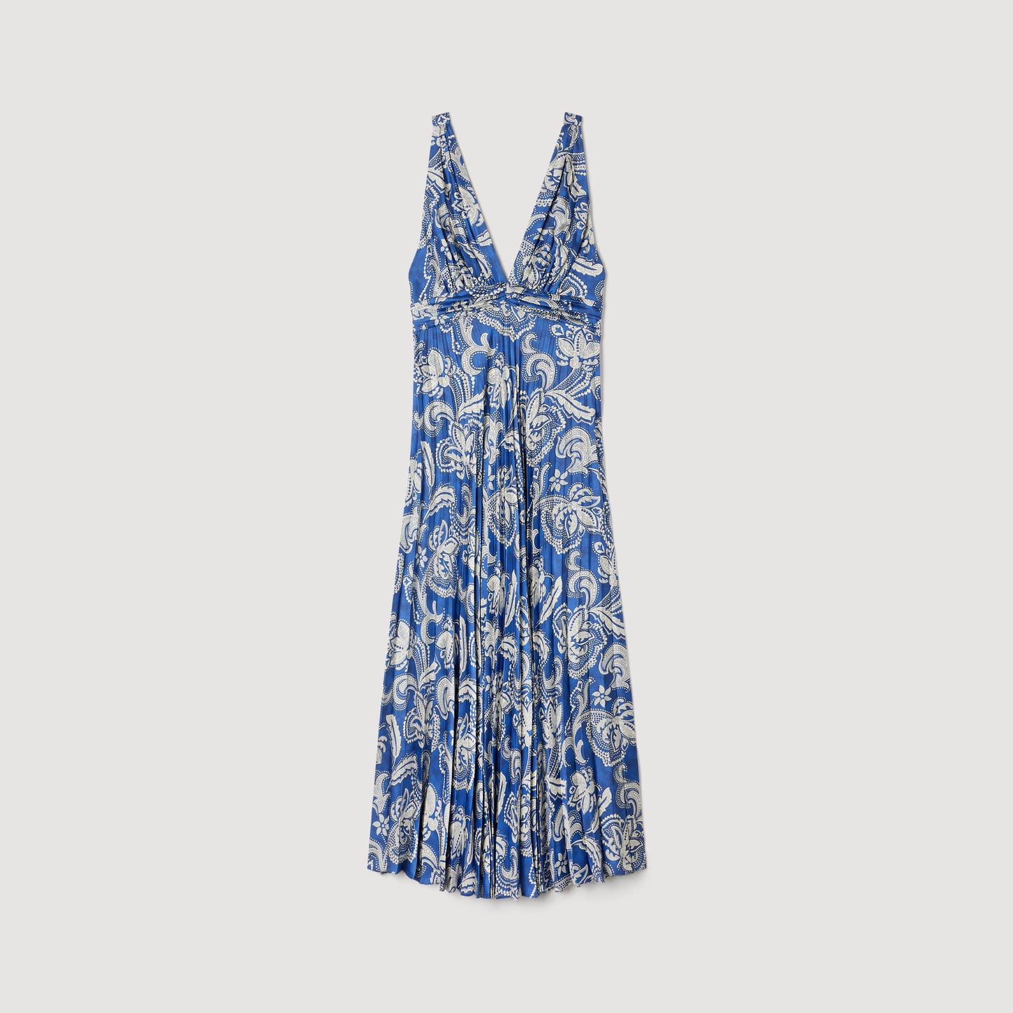 Vestido largo con estampado floral