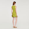 Vestido corto de punto con flores