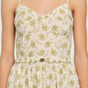 Vestido largo floreado de tirantes