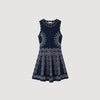 Vestido corto de punto pañuelo