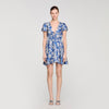 Vestido corto con estampado floral