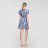 Vestido corto con estampado floral