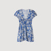 Vestido corto con estampado floral
