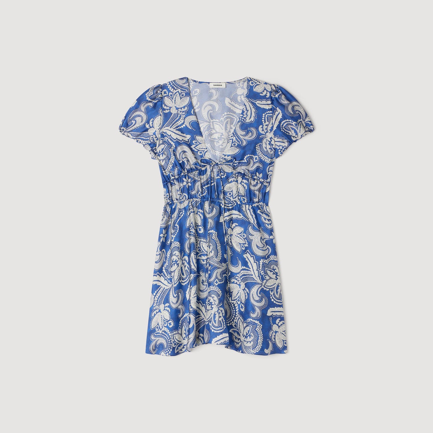 Vestido corto con estampado floral