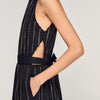 Vestido largo con strass