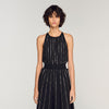 Vestido largo con strass