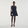 Vestido corto con detalle joya