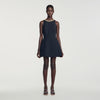 Vestido corto con detalle joya