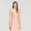 Vestido lencero con strass