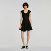 Vestido corto abotonado