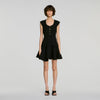 Vestido corto abotonado