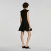 Vestido corto abotonado