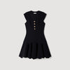 Vestido corto abotonado