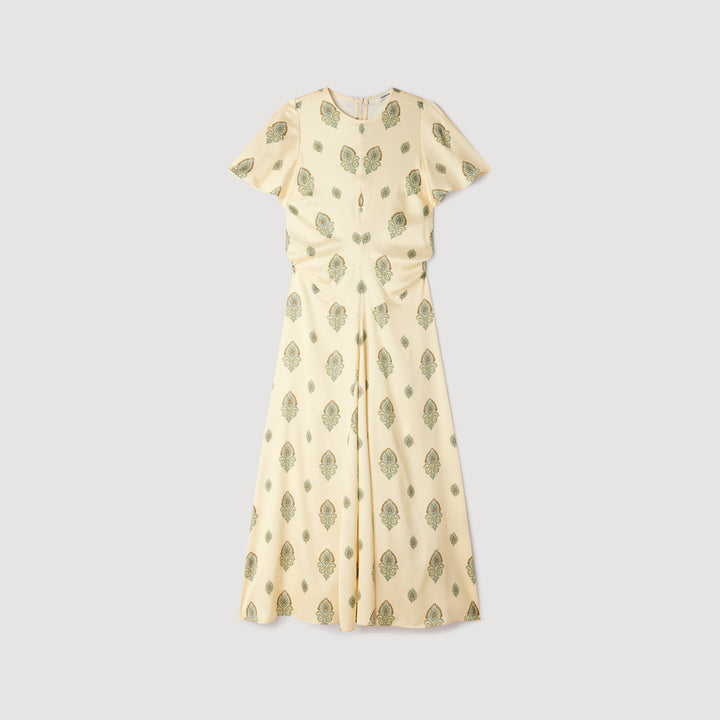 Vestido largo estampado Paisley
