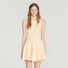 Vestido corto de jacquard floral