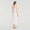 Vestido largo de punto con strass