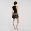 Vestido corto de punto a cuadros