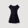 Vestido de punto jacquard floral
