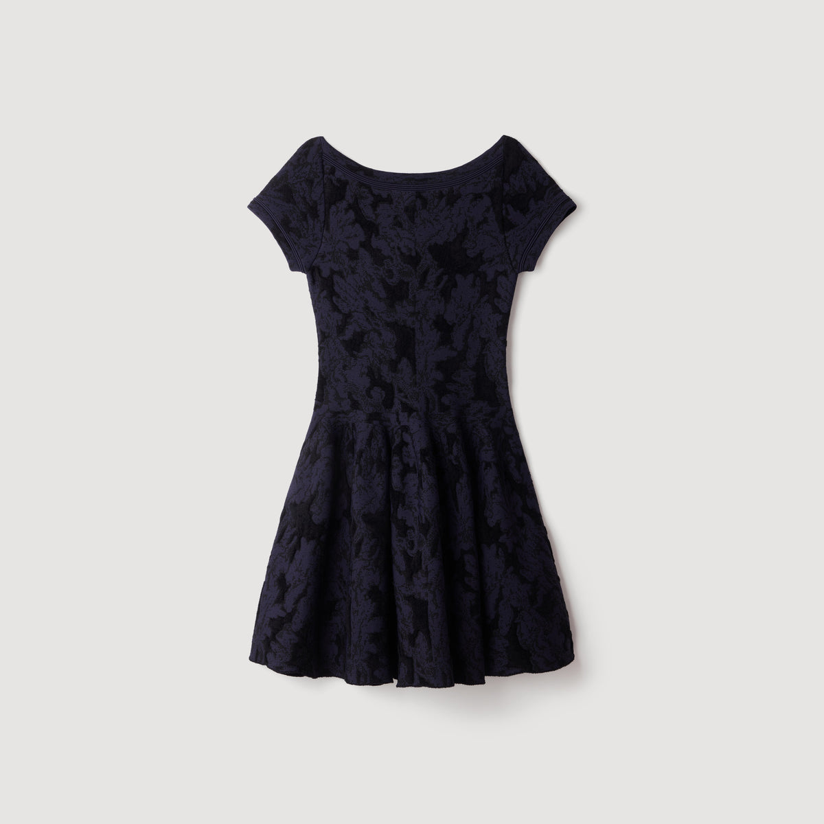 Vestido de punto jacquard floral