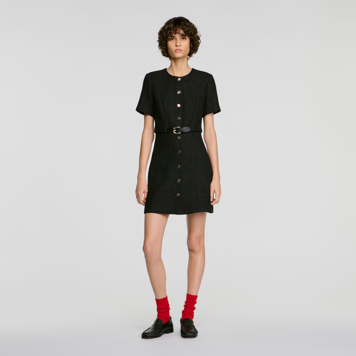 Vestido de tweed 2 en 1