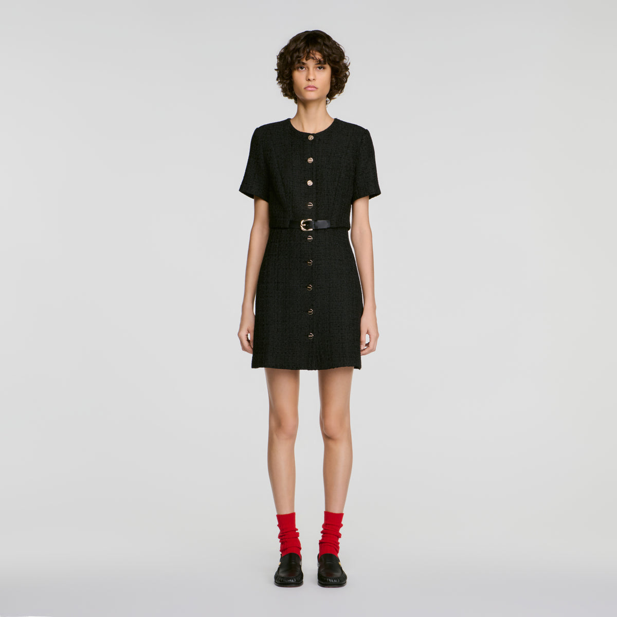 Vestido de tweed 2 en 1