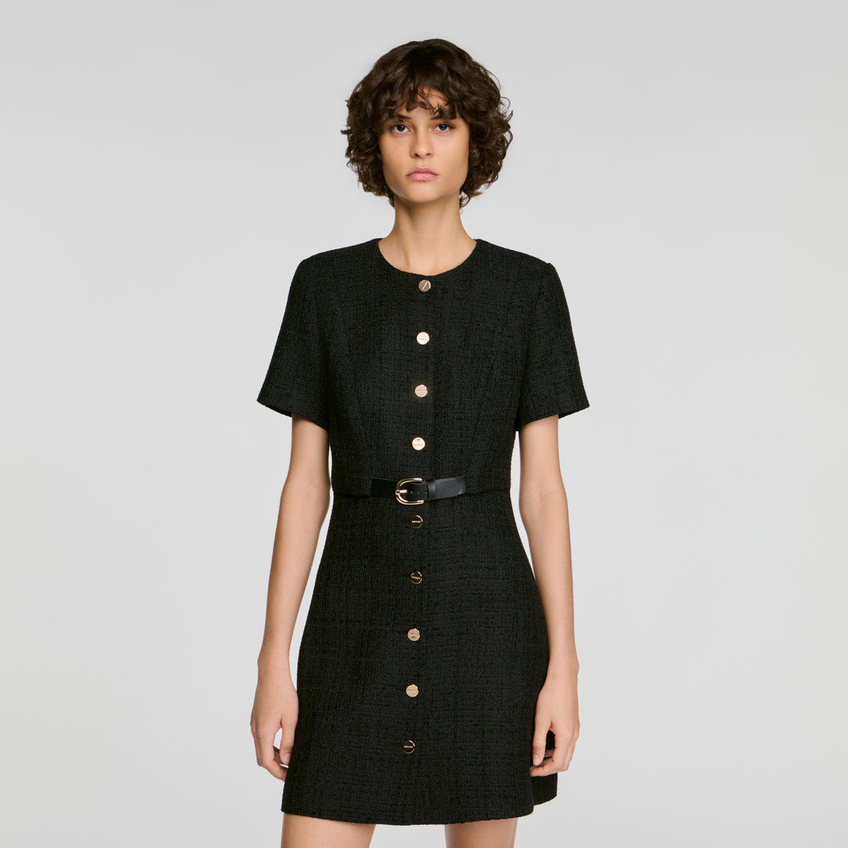Vestido de tweed 2 en 1
