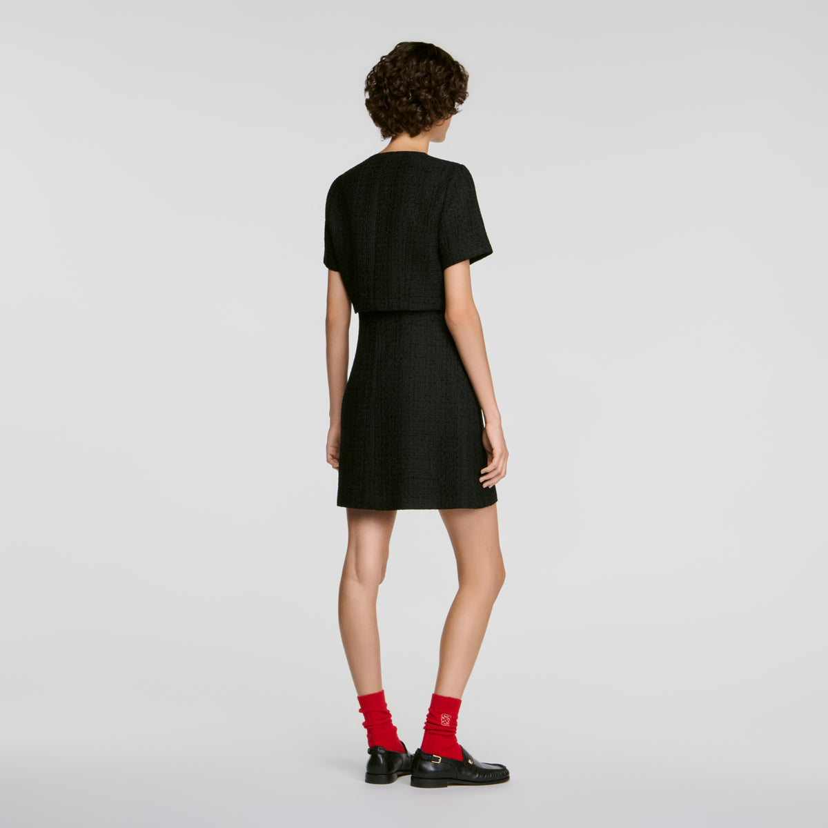 Vestido de tweed 2 en 1