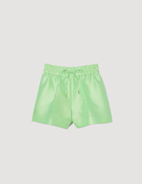 Short ancho satinado