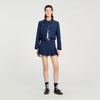 Short de traje con pliegues
