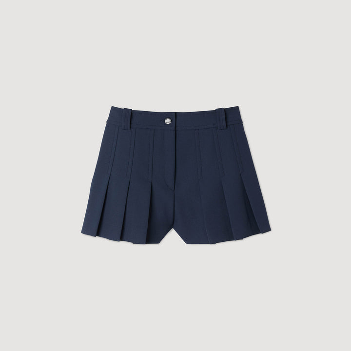 Short de traje con pliegues