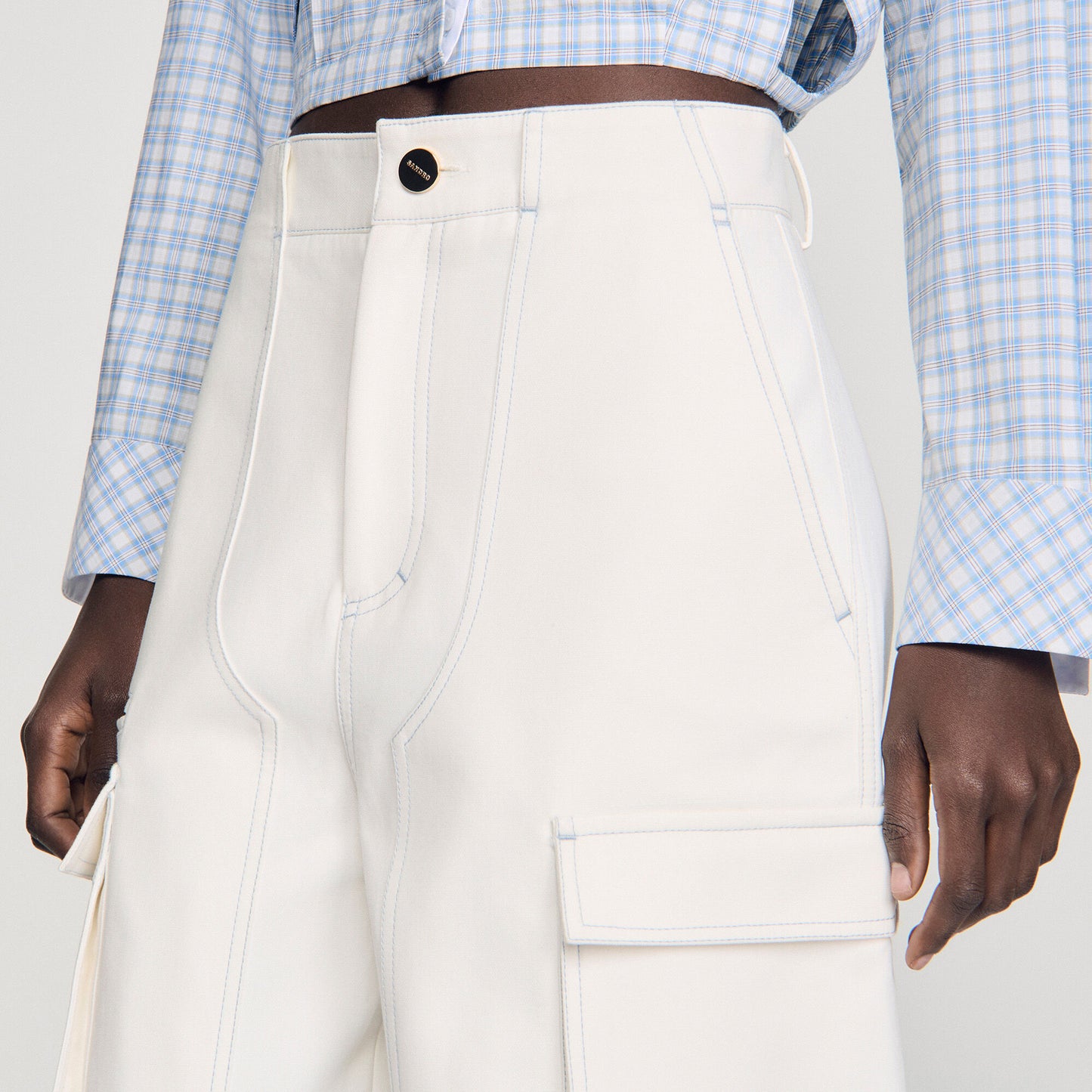 Bermudas anchas de algodón