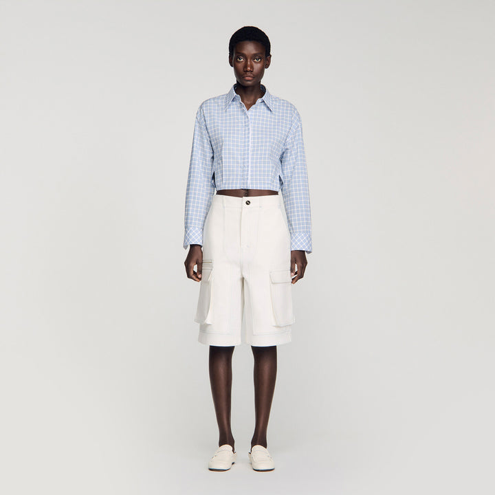 Bermudas anchas de algodón