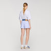 Short de rayas con detalles denim