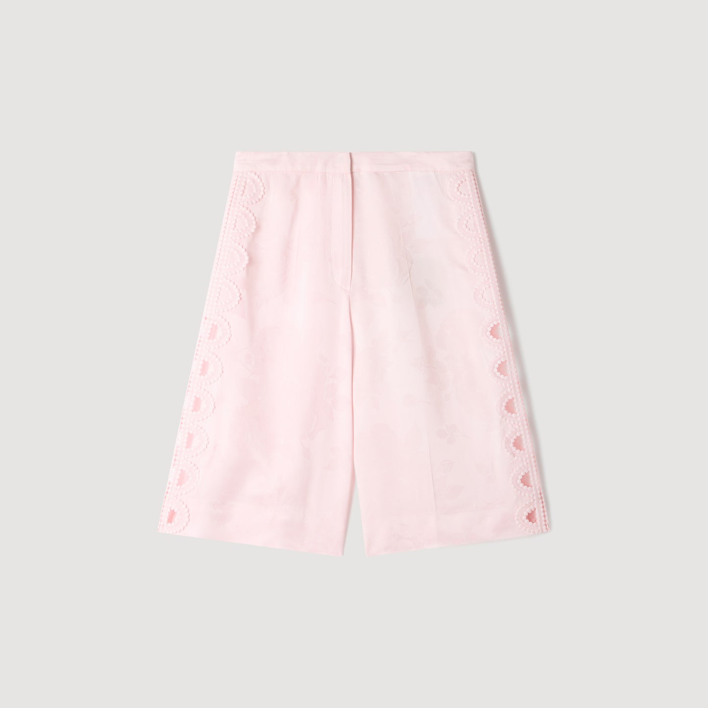 Bermudas de jacquard de flores