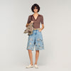 Bermudas bordadas