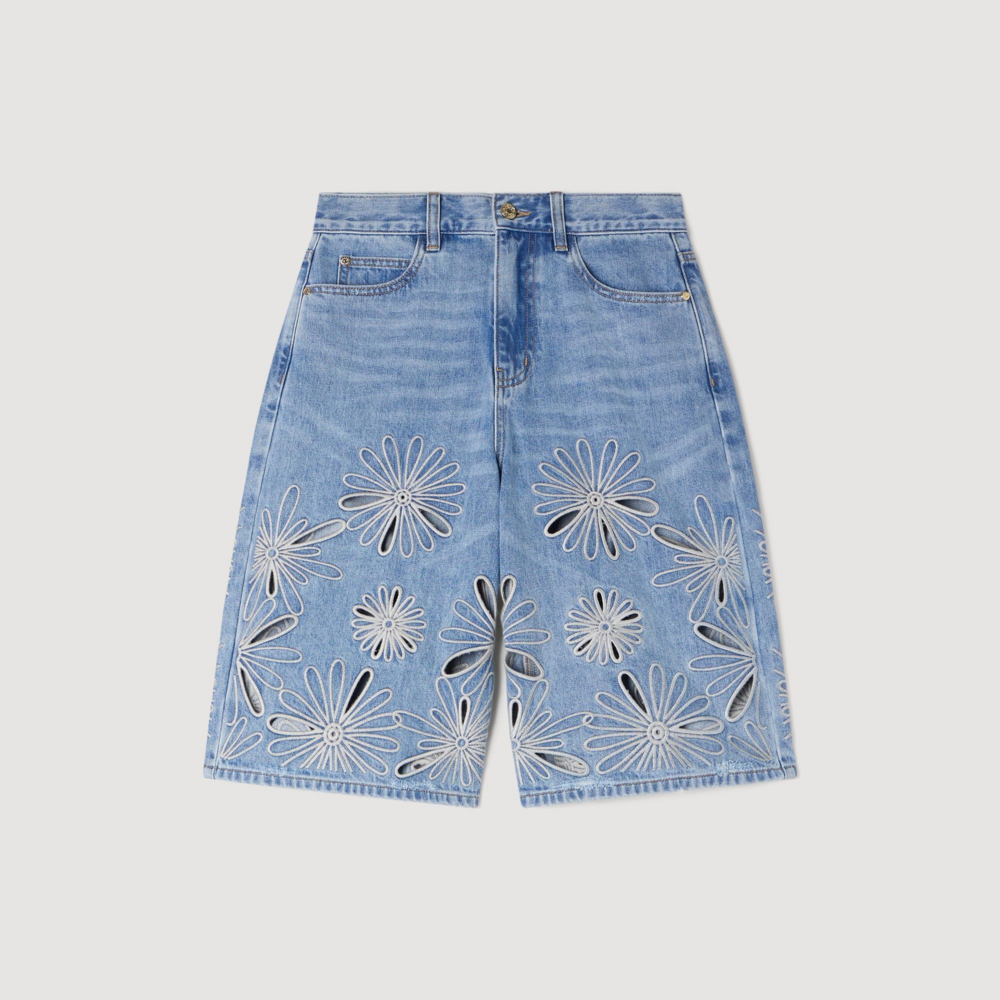 Bermudas bordadas