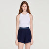 Short de talle alto de ganchillo