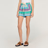 Short corto con estampado floral