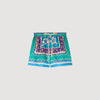 Short corto con estampado floral